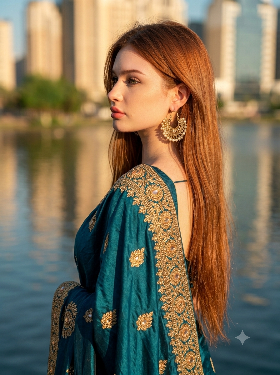 Luxury Gold-Plated Pearl Chandbali Earrings – Traditional Ethnic Earrings for Women