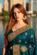 Luxury Gold-Plated Pearl Chandbali Earrings – Traditional Ethnic Earrings for Women